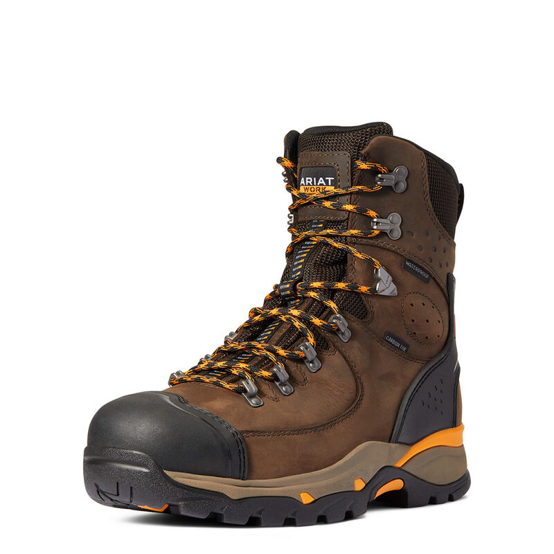 Ariat Arbeitsschuhe Herren - Endeavor 8 Waterproof Carbon Toe DunkelBraun ( VFCQA-6451 )